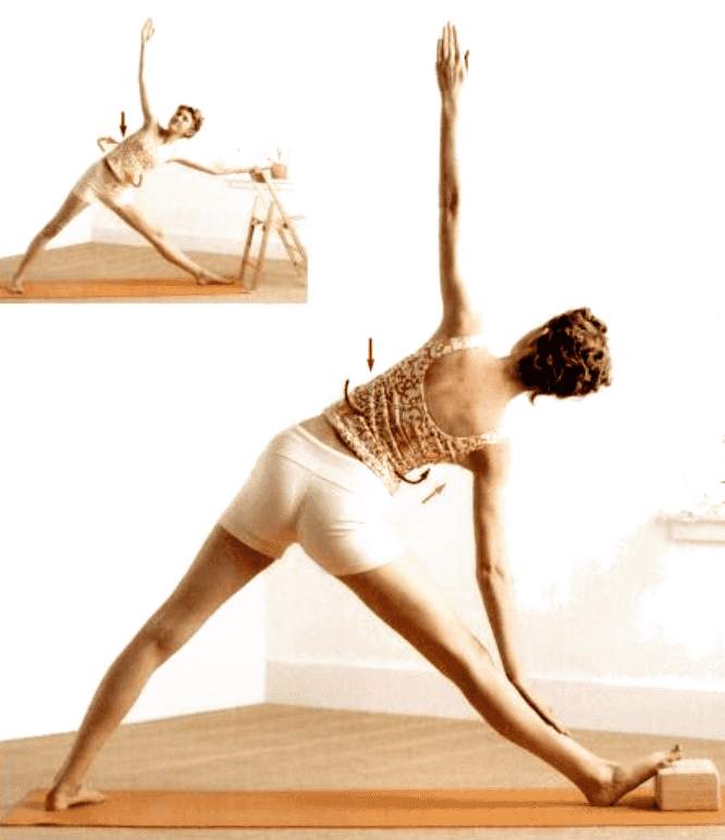 Yoga straddle stand